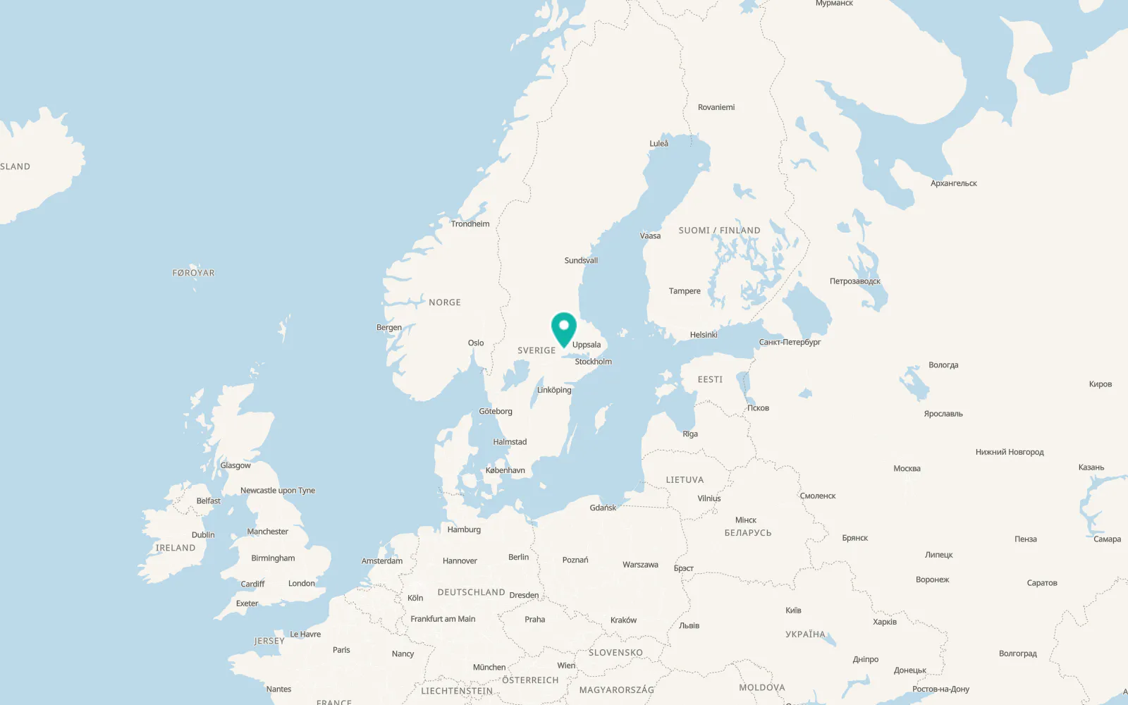 Map of Hallstahammar