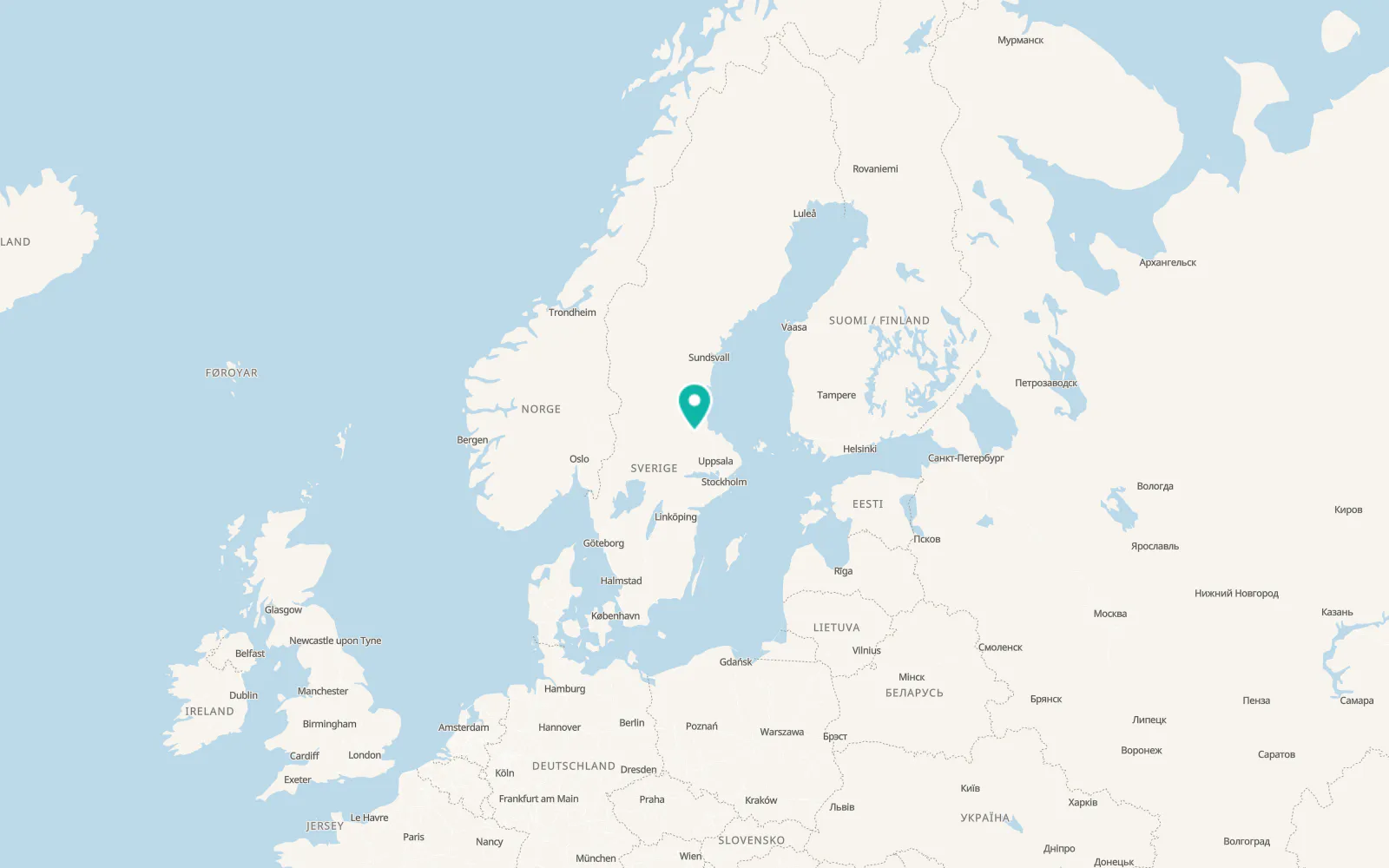 Map of Hammarby