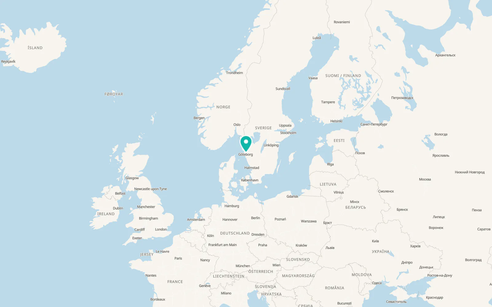 Map of Hammarkullen