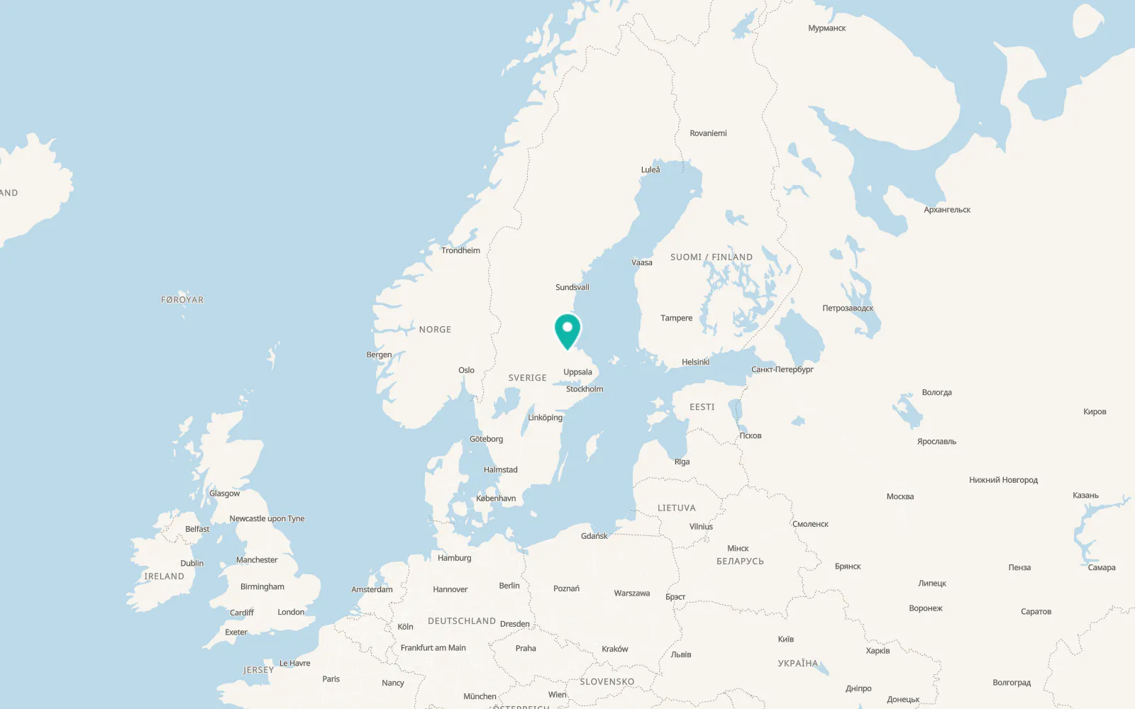 Map of Hedesunda