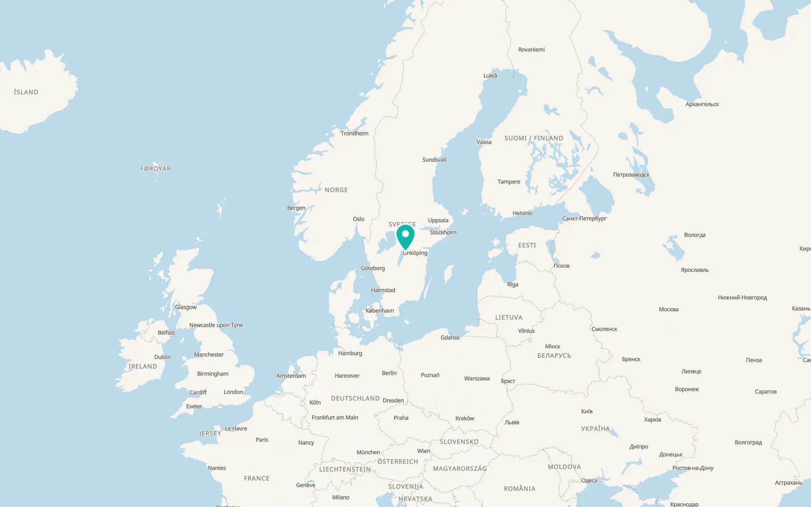 Map of Herrestad