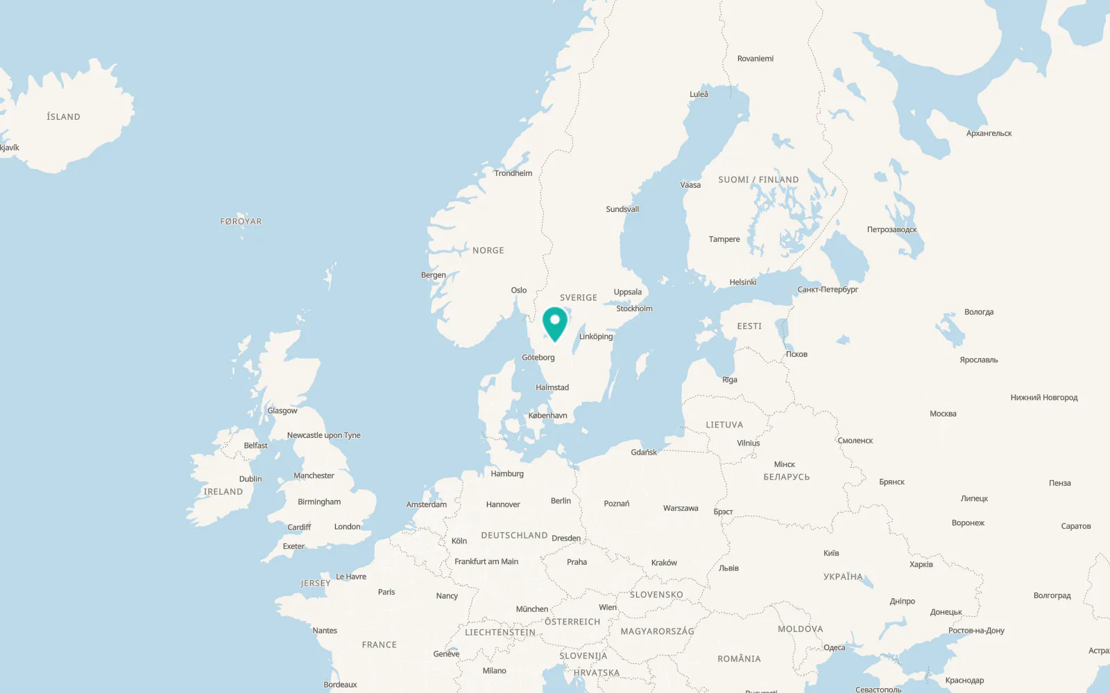 Map of Herrljunga