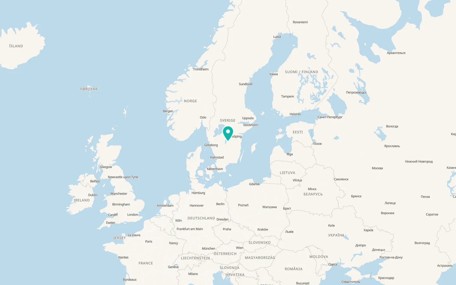 Map of Hestra