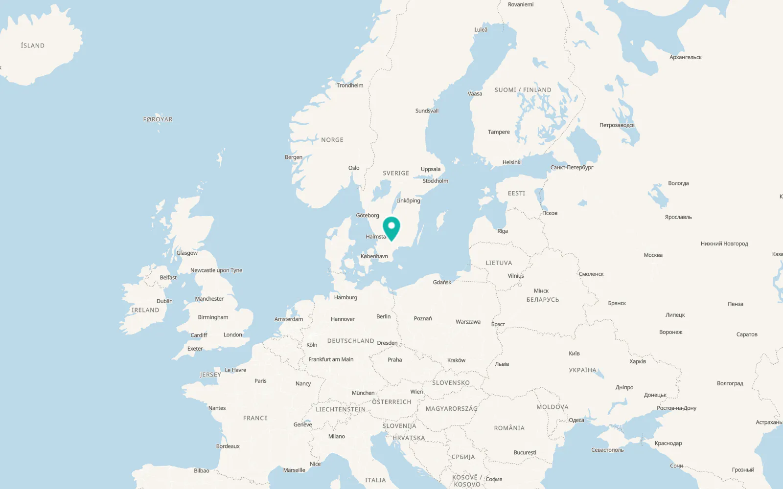 Map of Hittarp