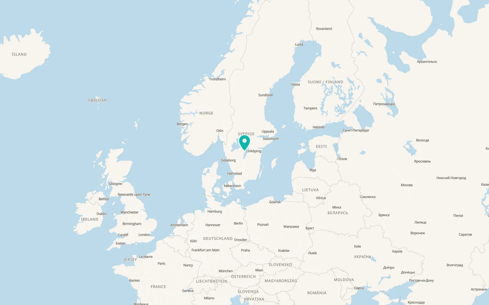 Map of Hjo