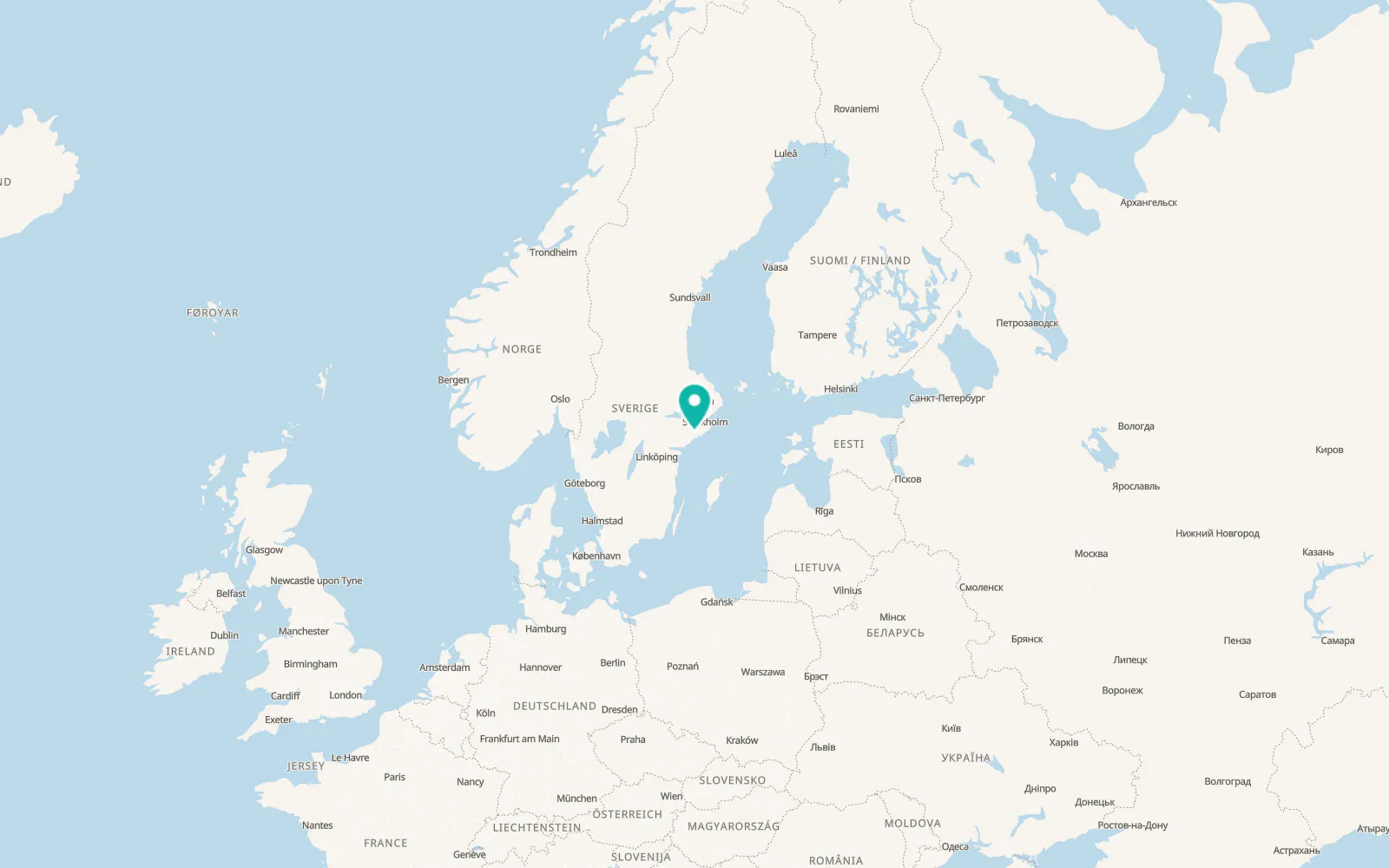 Map of Hölö