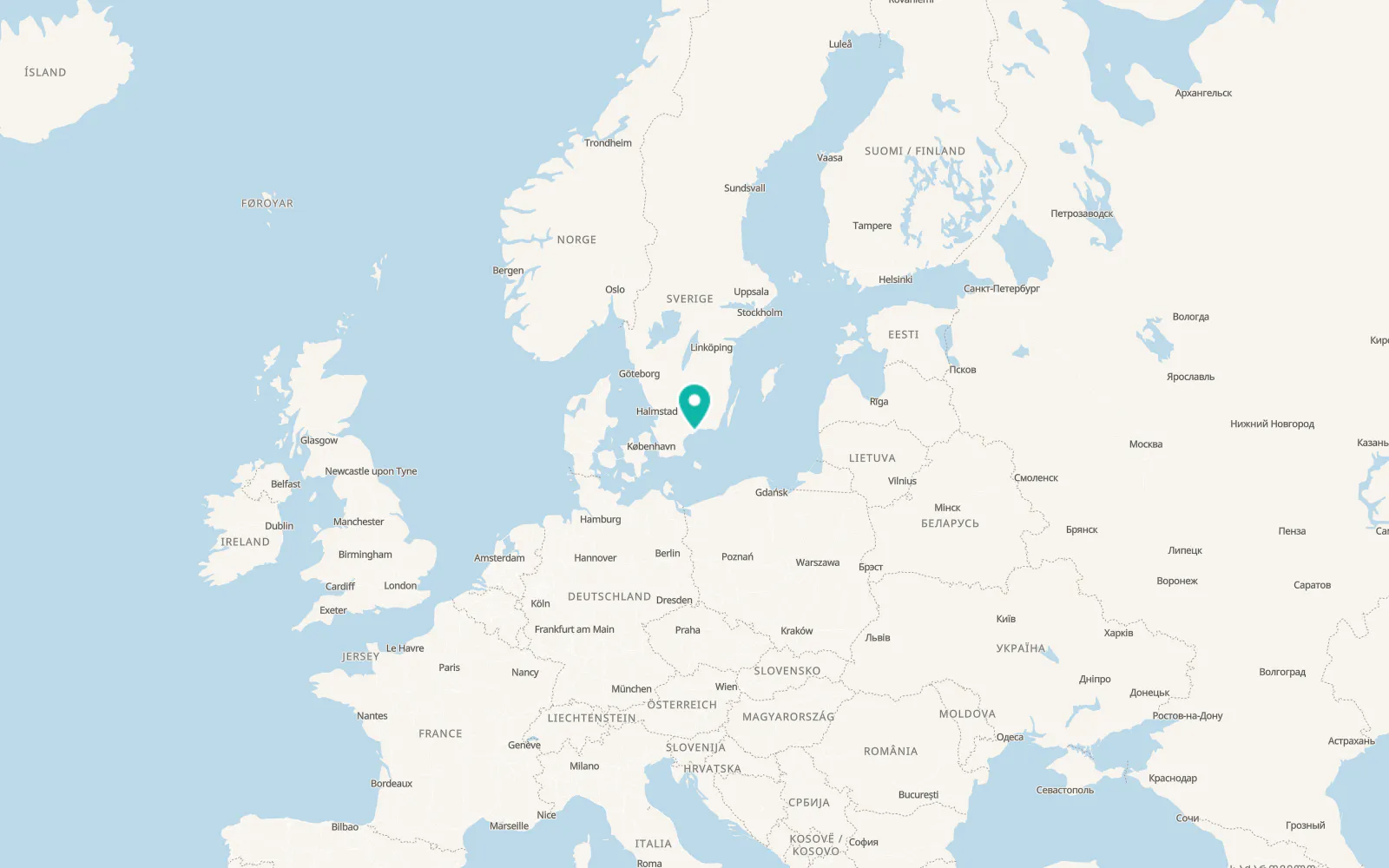 Map of Hörvik
