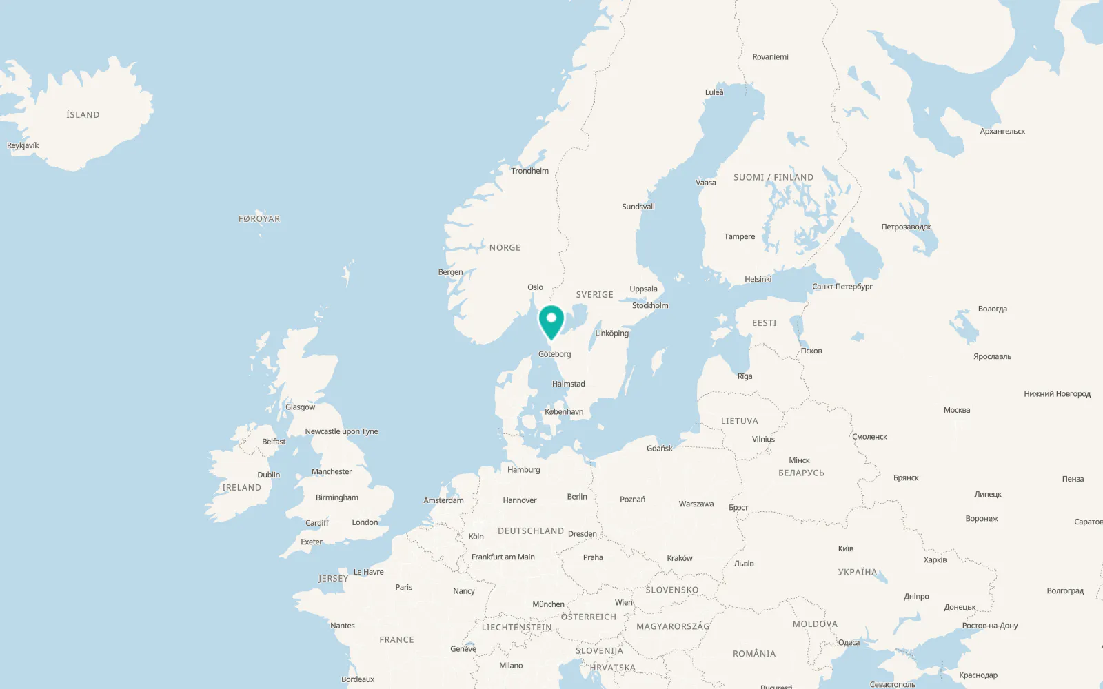 Map of Höviksnäs