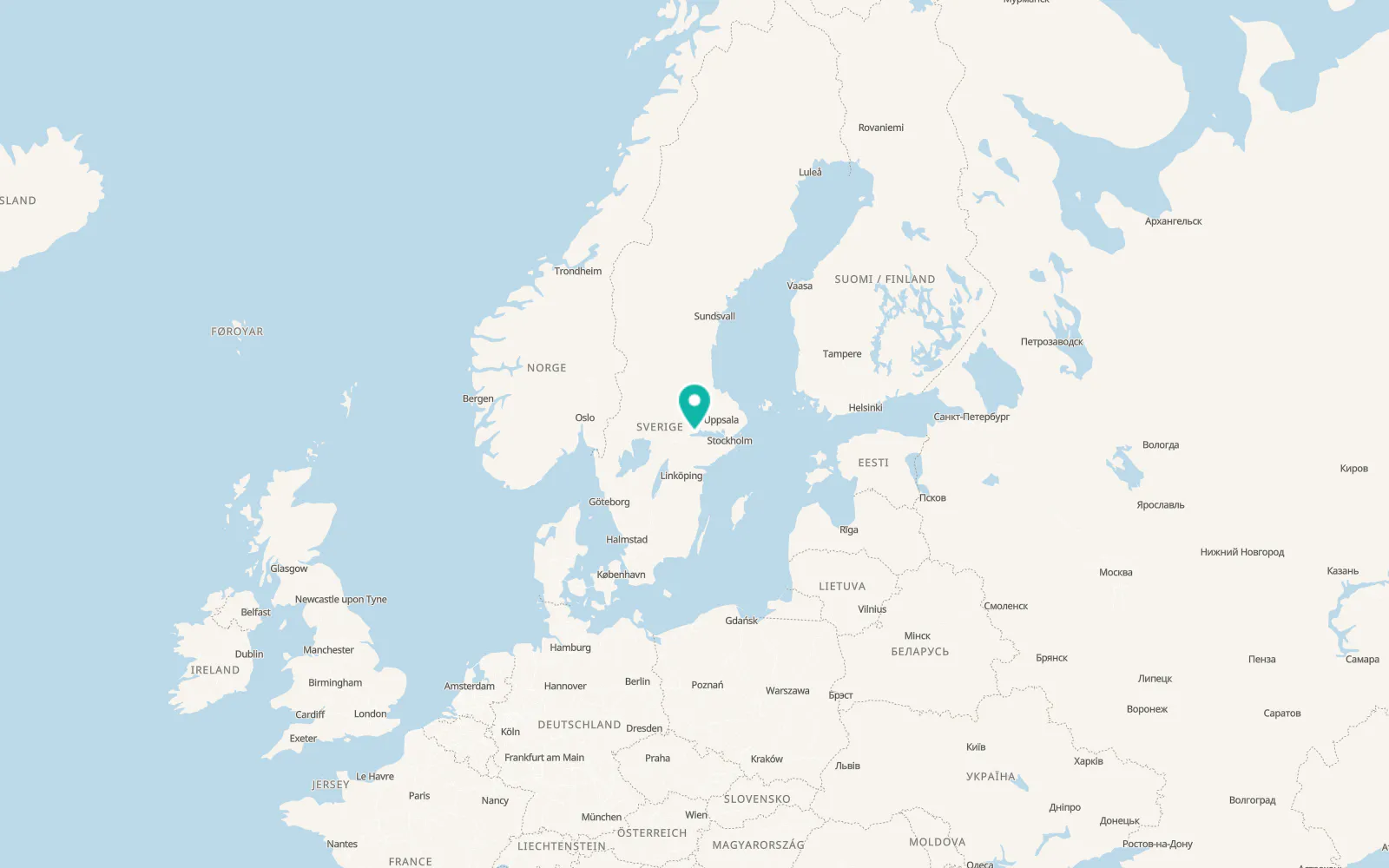 Map of Horn