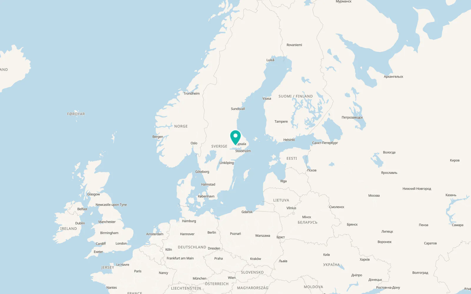 Map of Hummelsta