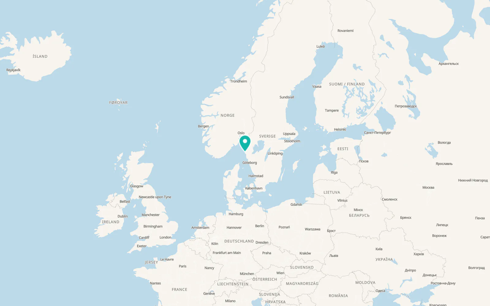 Map of Hunnebostrand