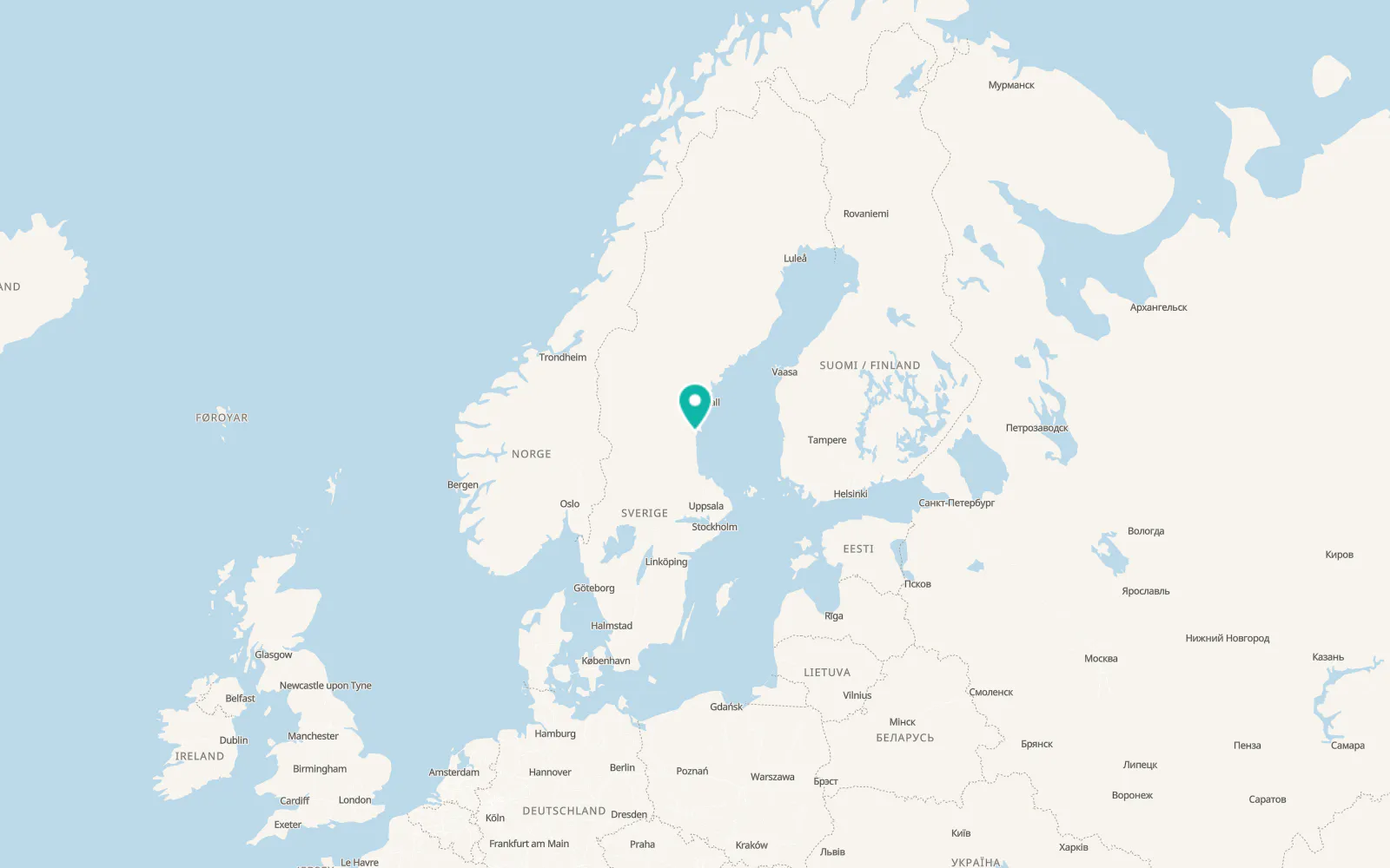 Map of Iggesund