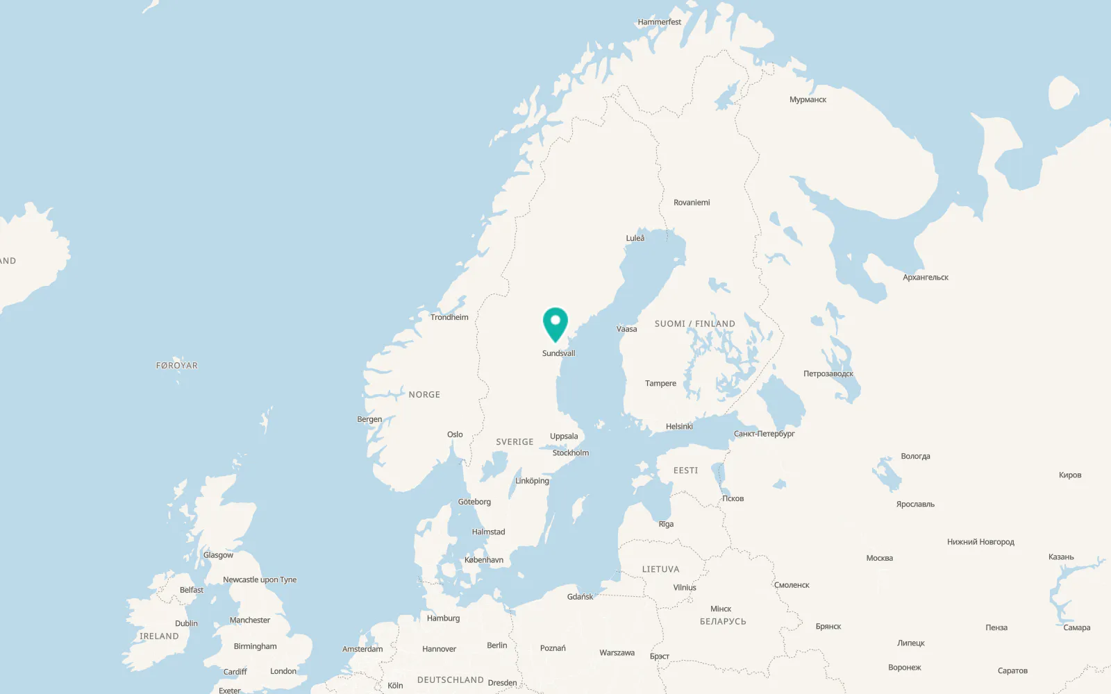 Map of Indal