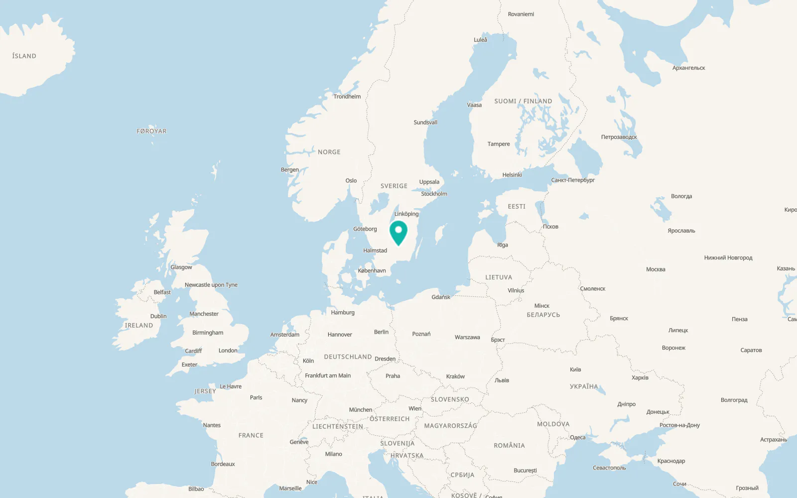 Map of Ingelstad