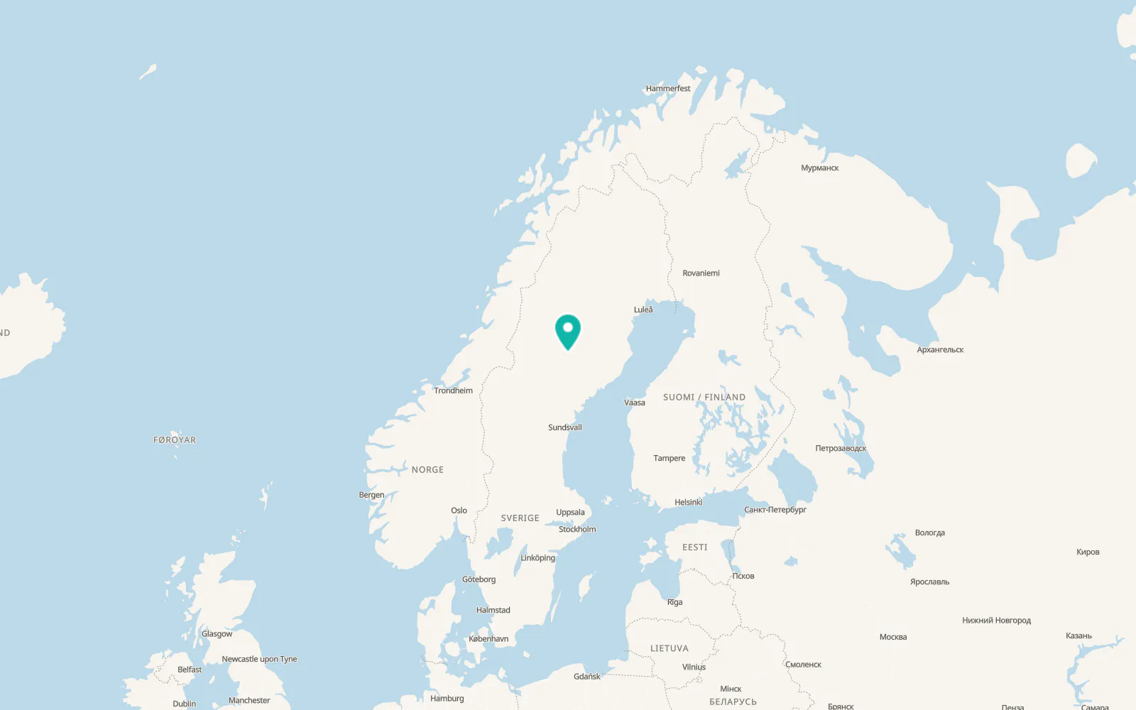 Map of Insjön