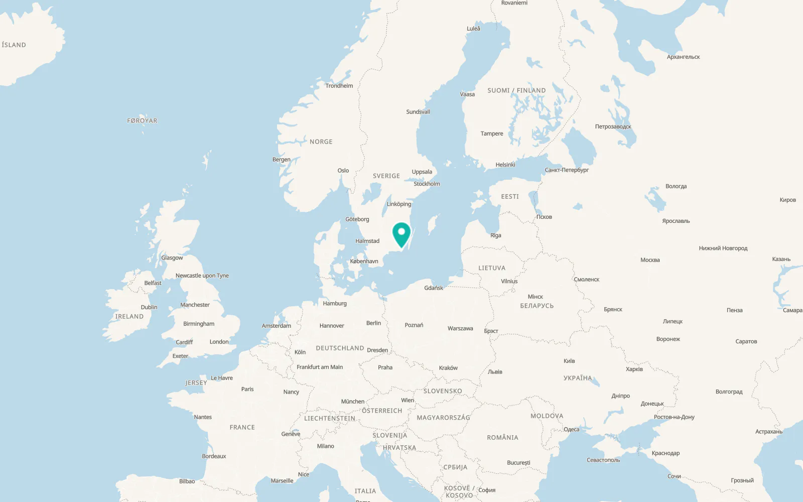 Map of Jämjö