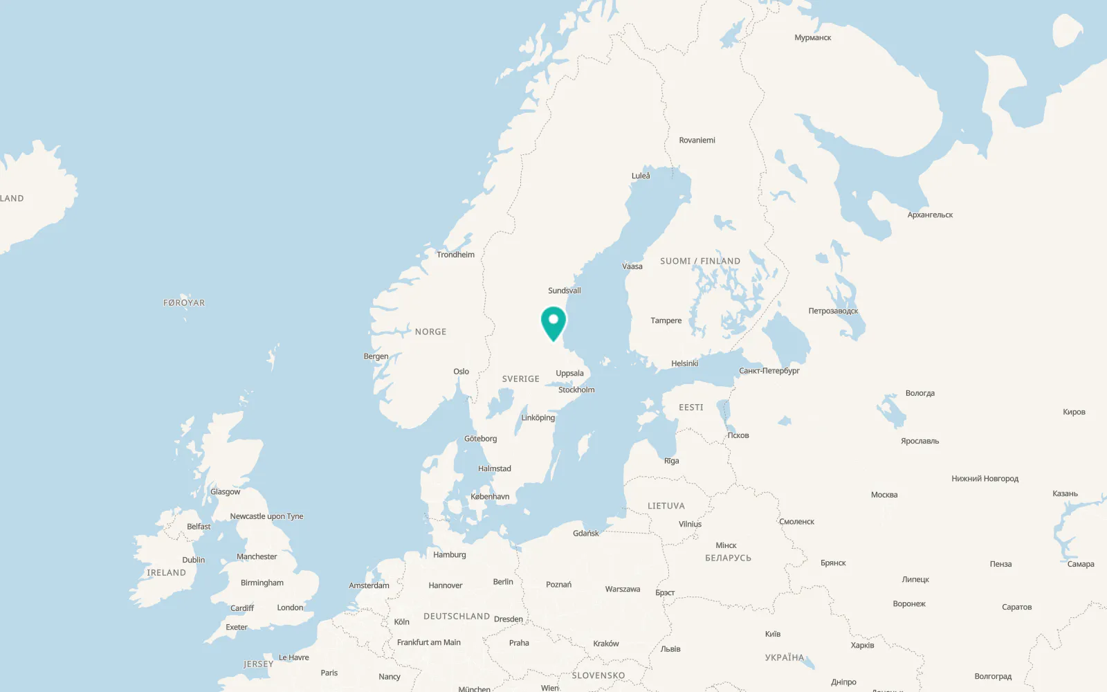 Map of Järbo
