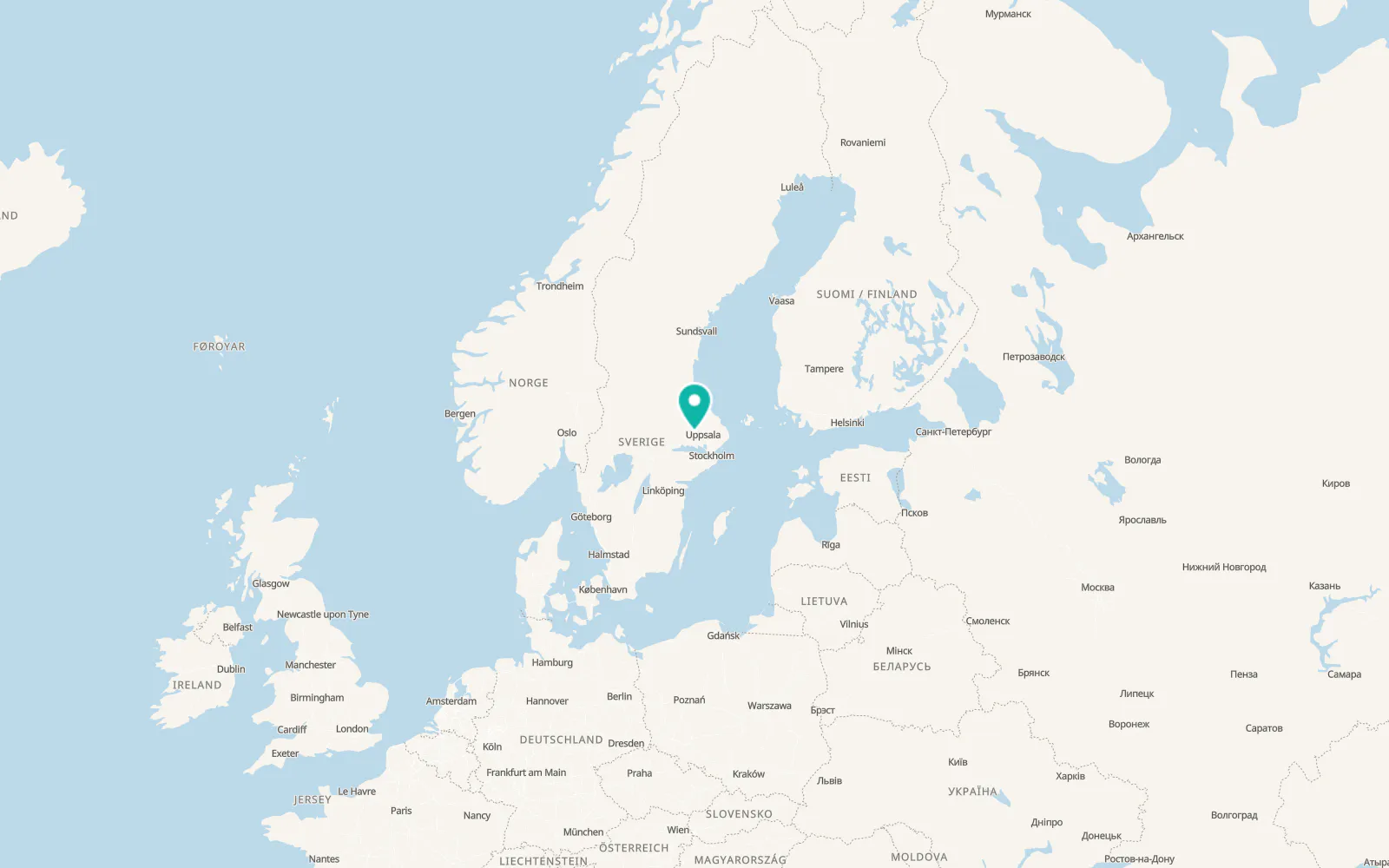 Map of Järlåsa
