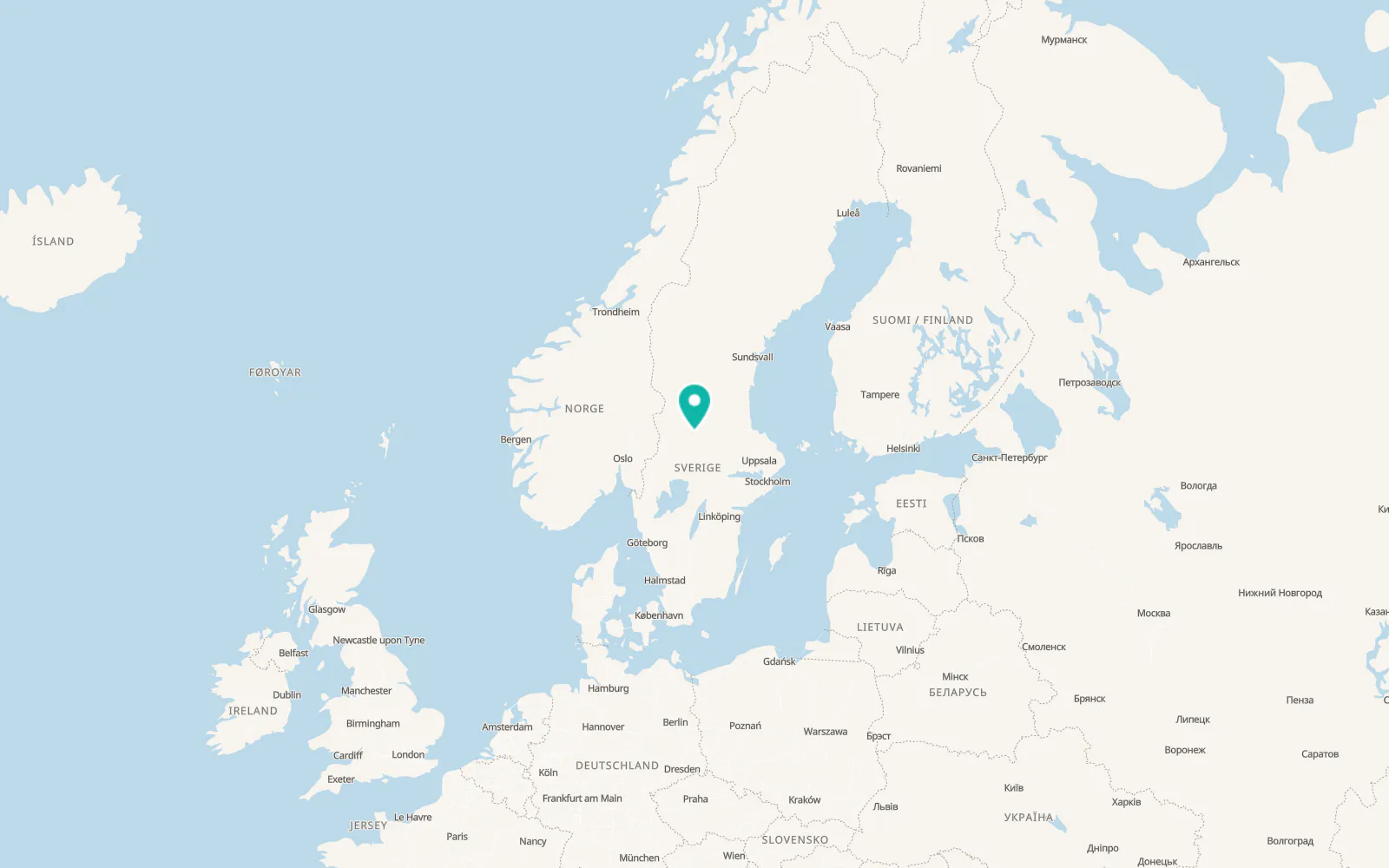 Map of Järna