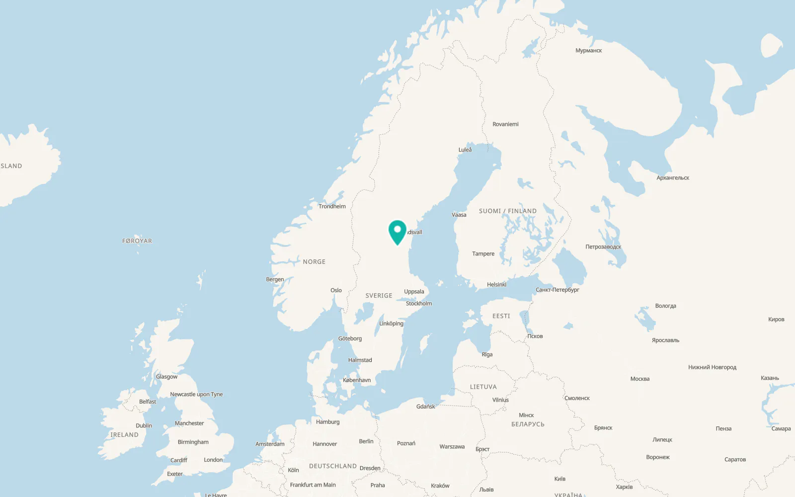 Map of Järvsö