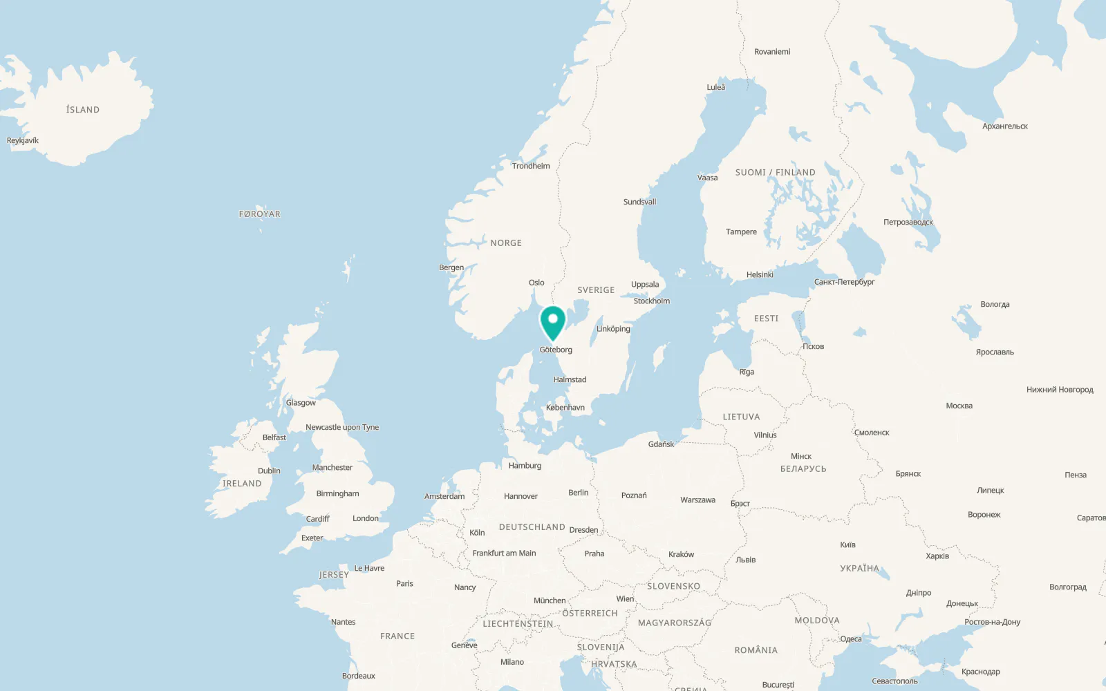 Map of Kärna
