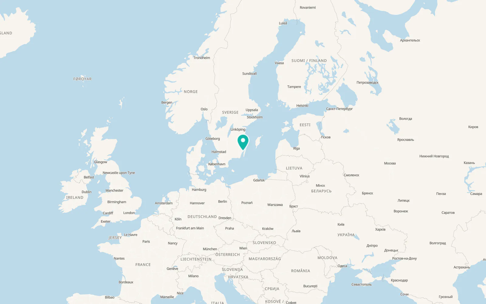 Map of Kalmar