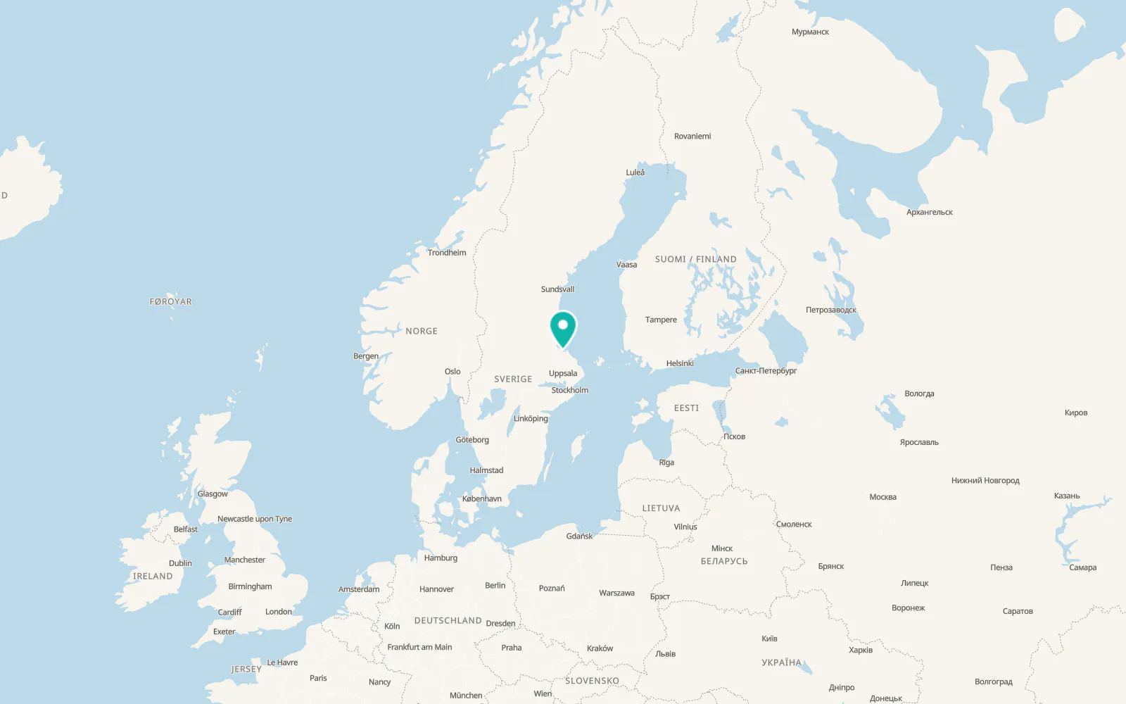 Map of Karlholmsbruk