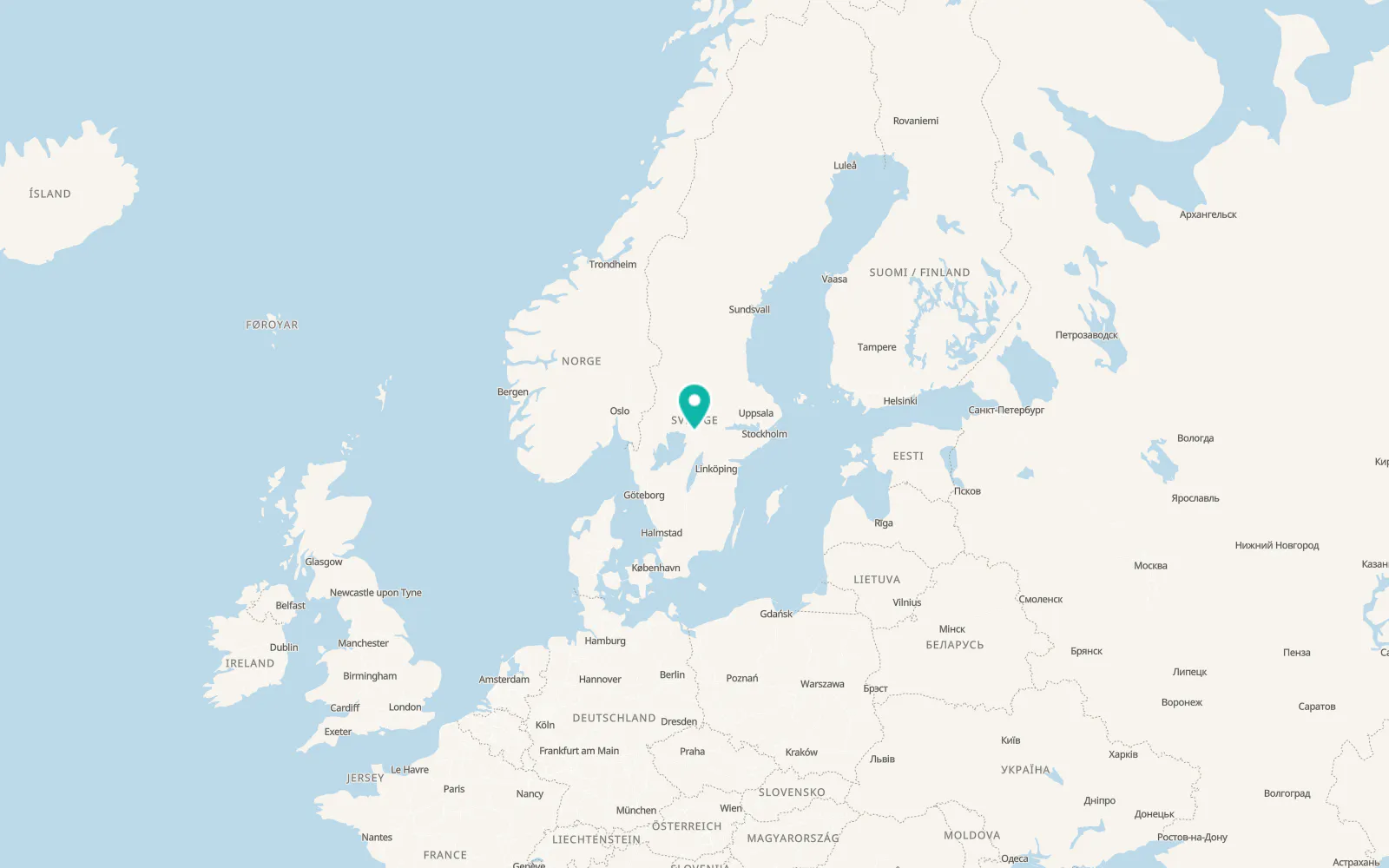 Map of Karlskoga