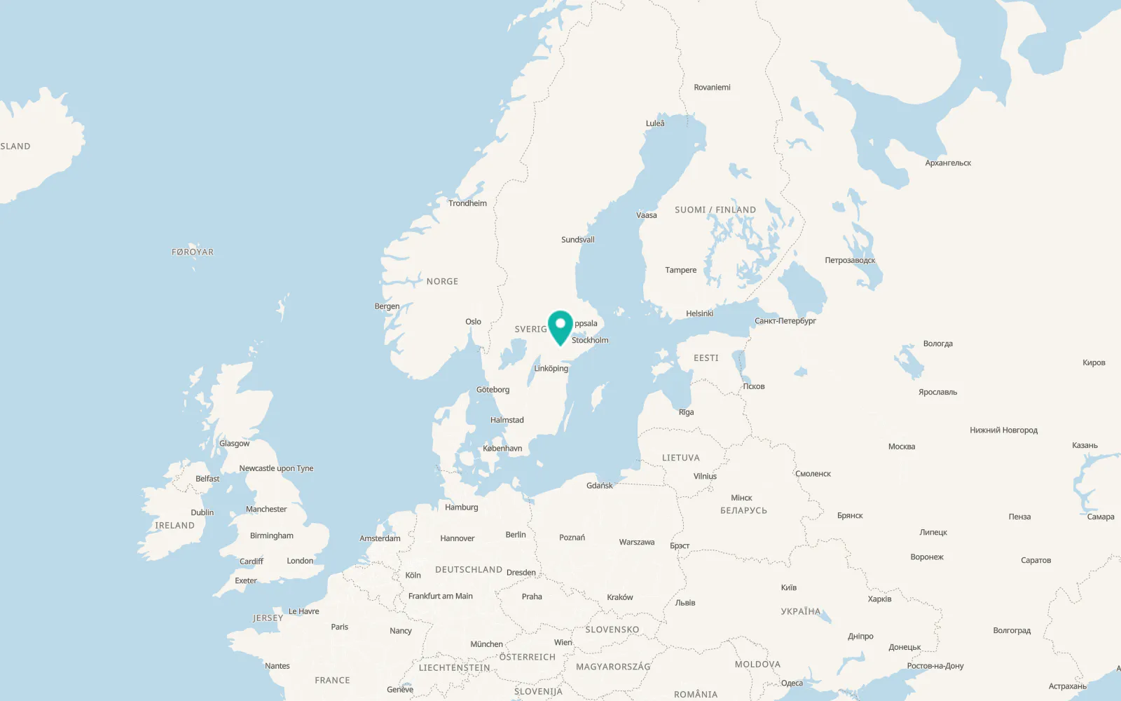 Map of Katrineholm