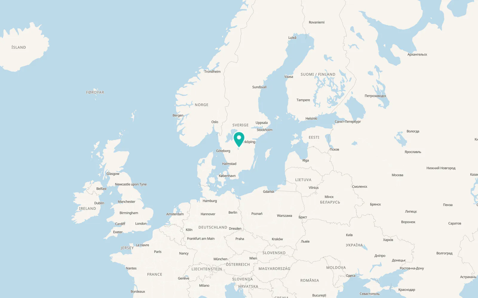Map of Kaxholmen