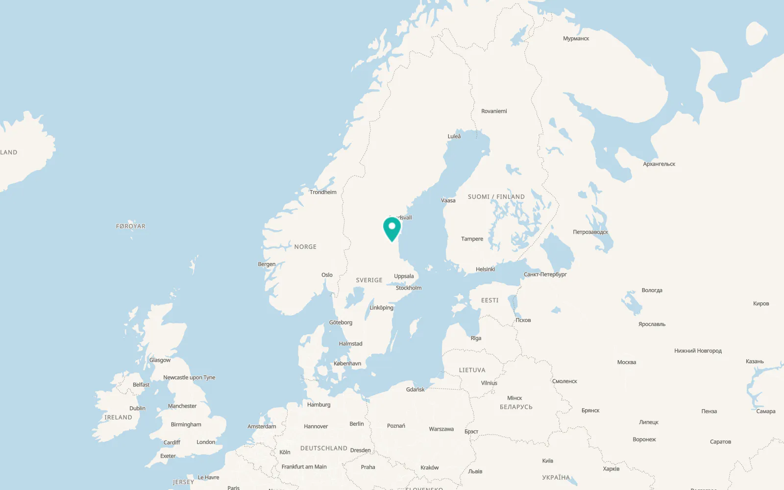Map of Kilafors