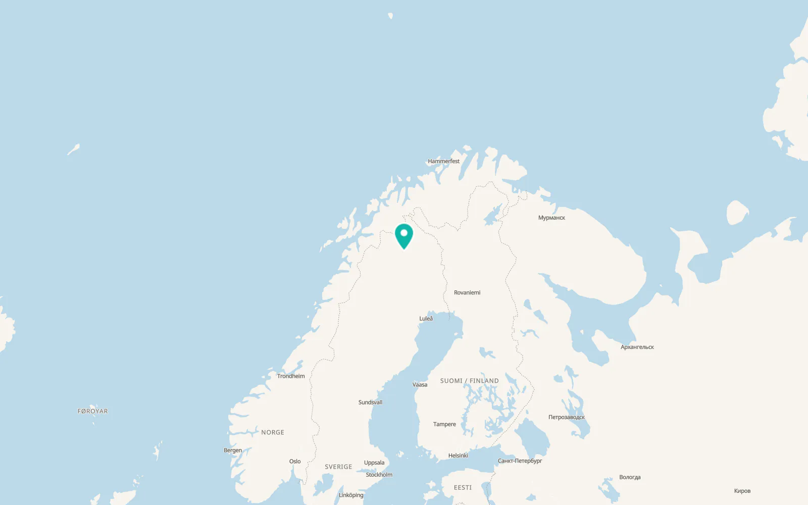 Map of Kiruna