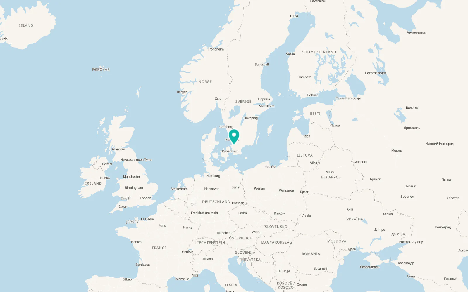 Map of Klippan