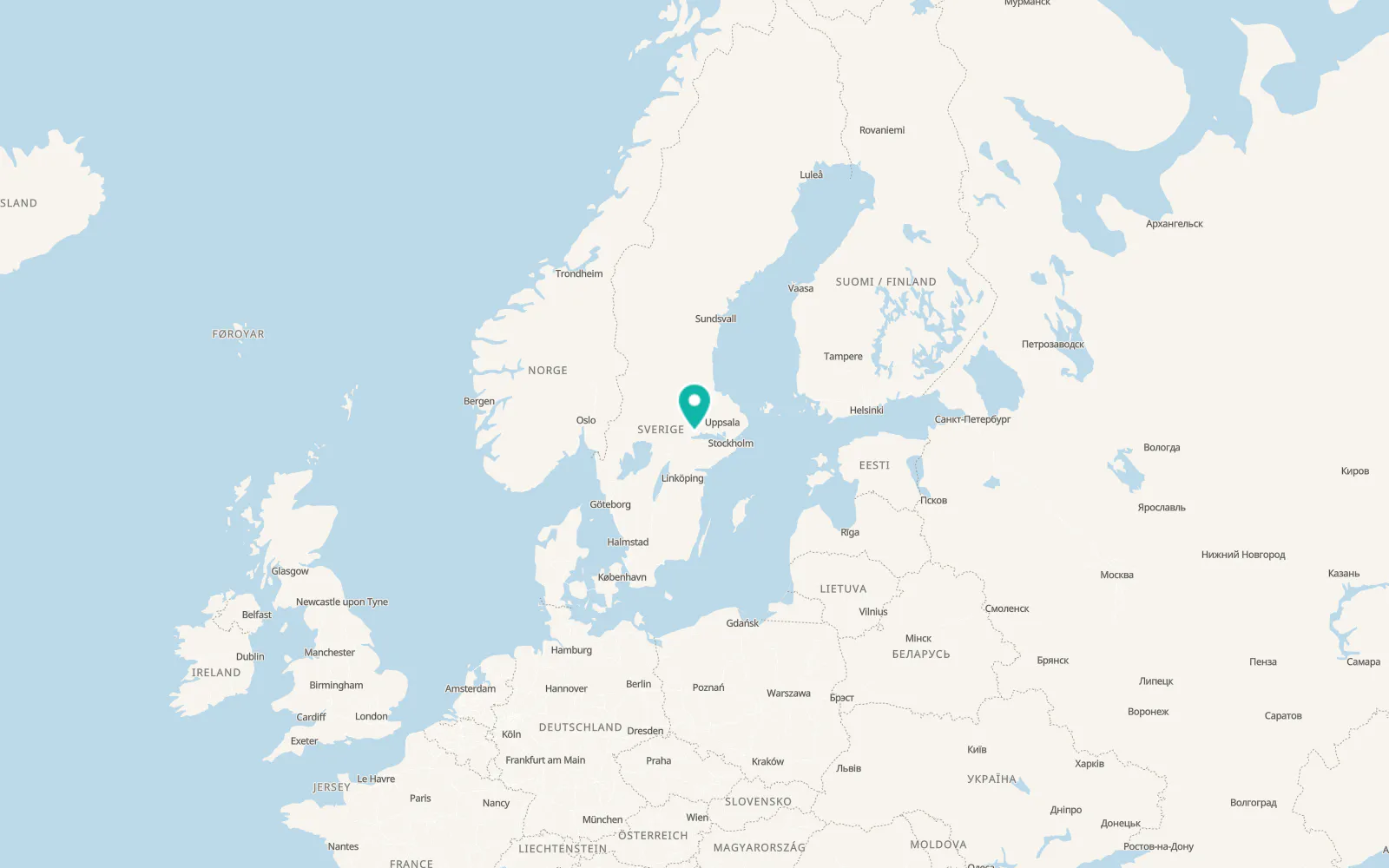 Map of Kolbäck