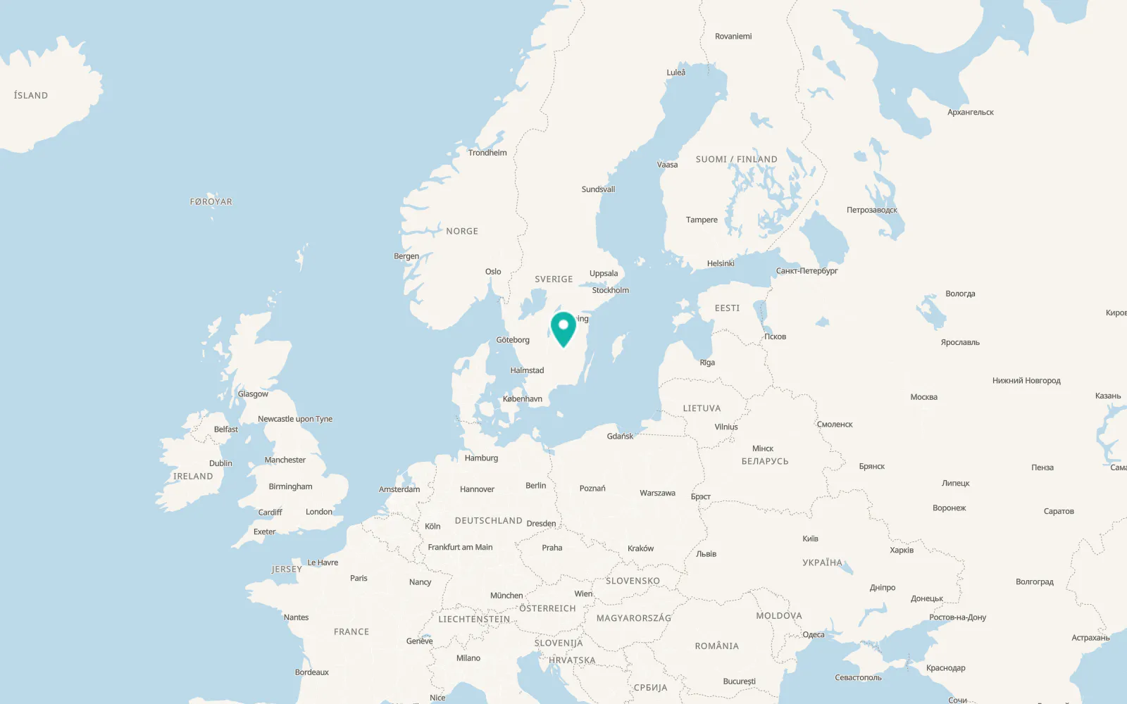 Map of Korsberga