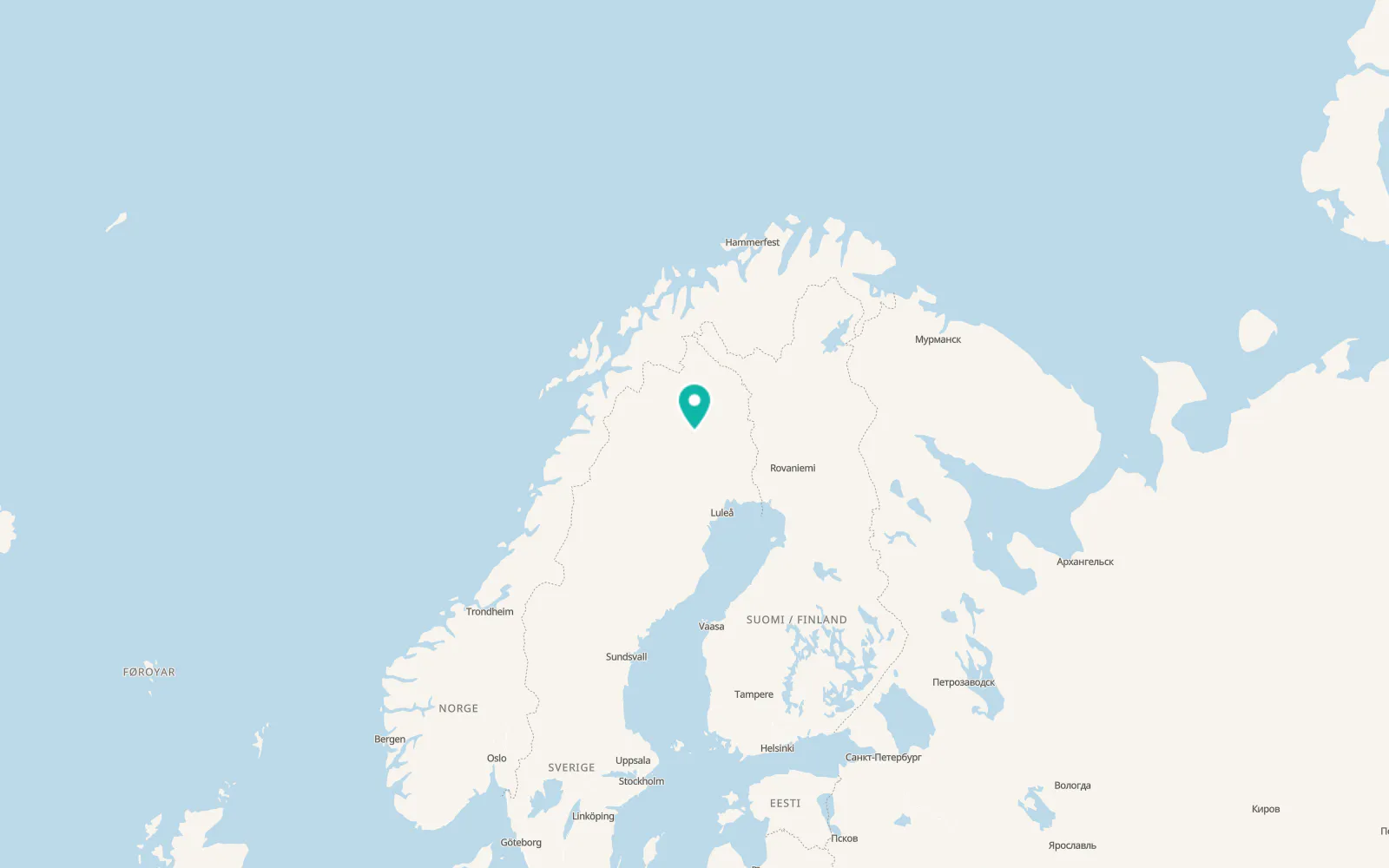 Map of Koskullskulle