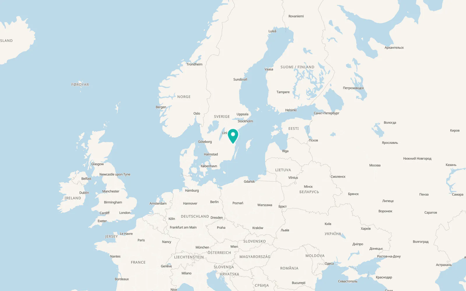 Map of Kristdala