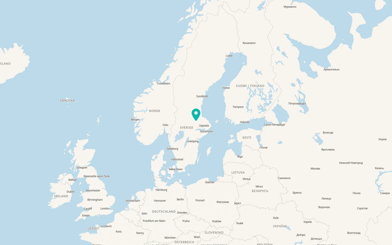 Map of Krylbo