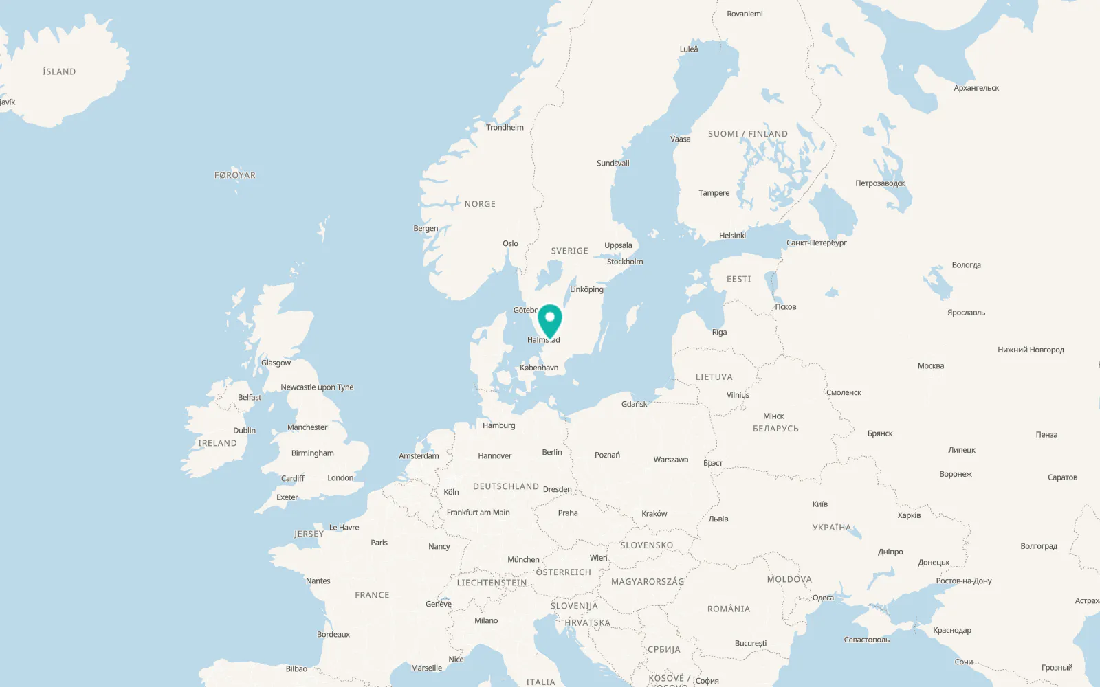 Map of Kyrkhult