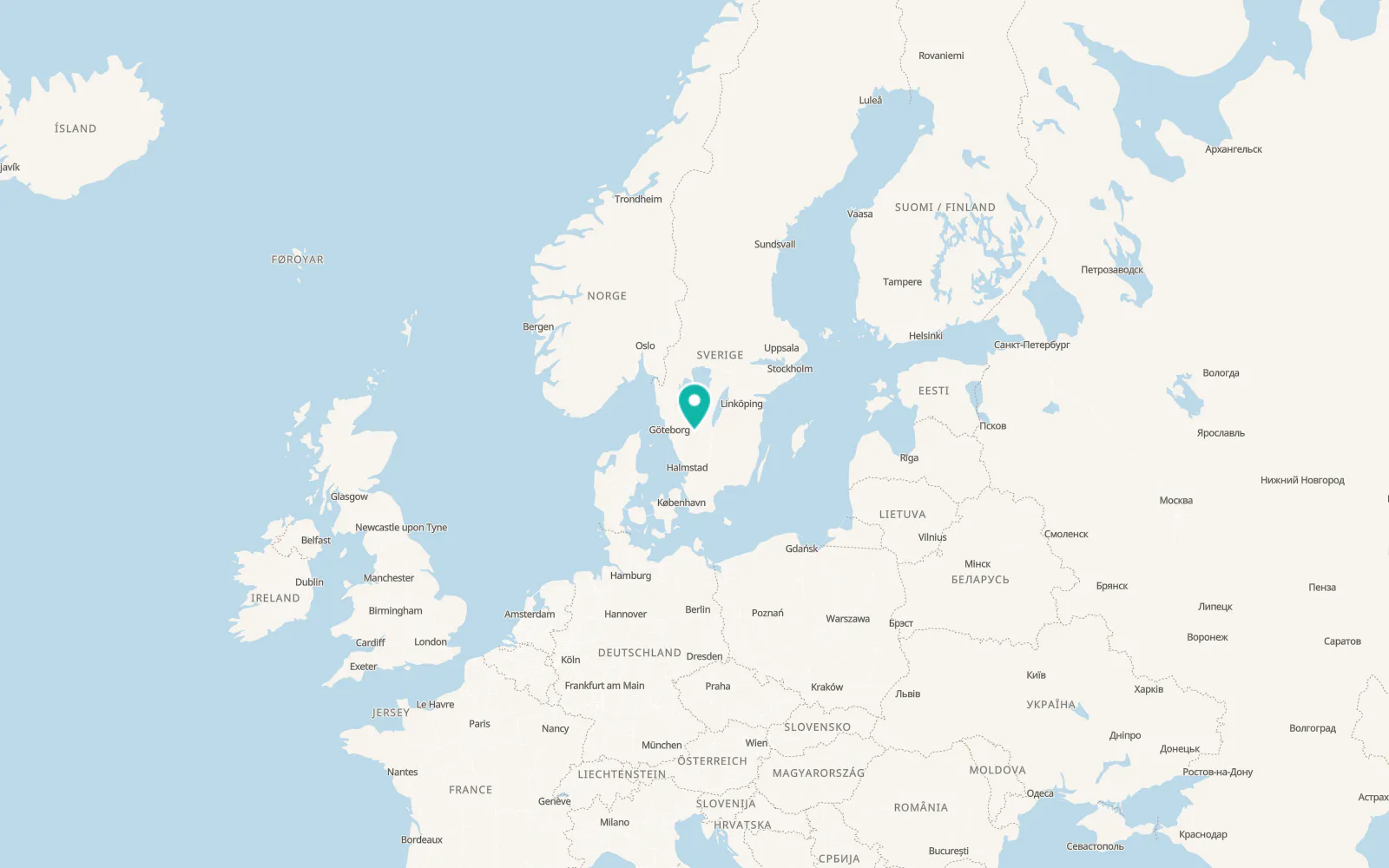 Map of Länghem