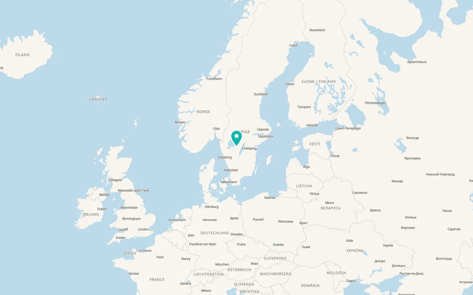 Map of Lerdala