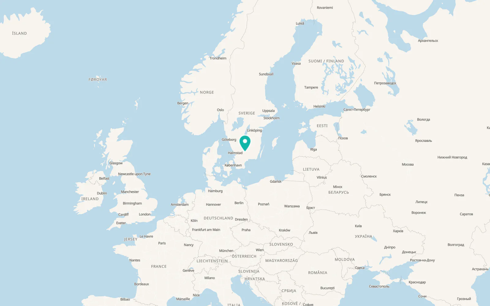 Map of Liatorp