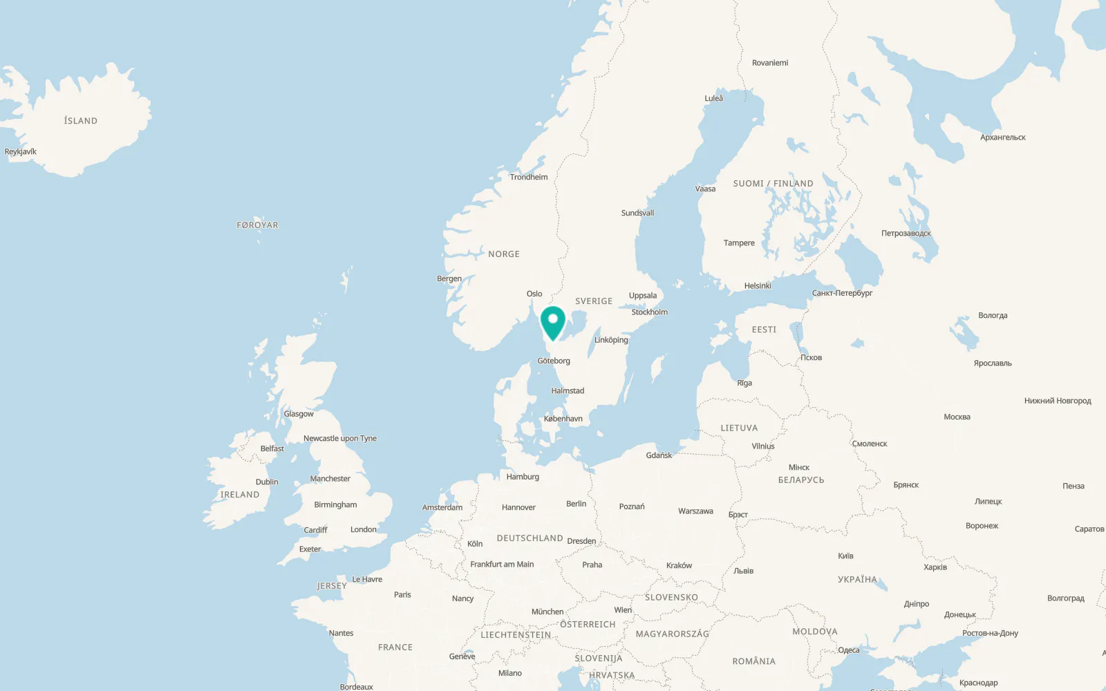 Map of Ljungskile