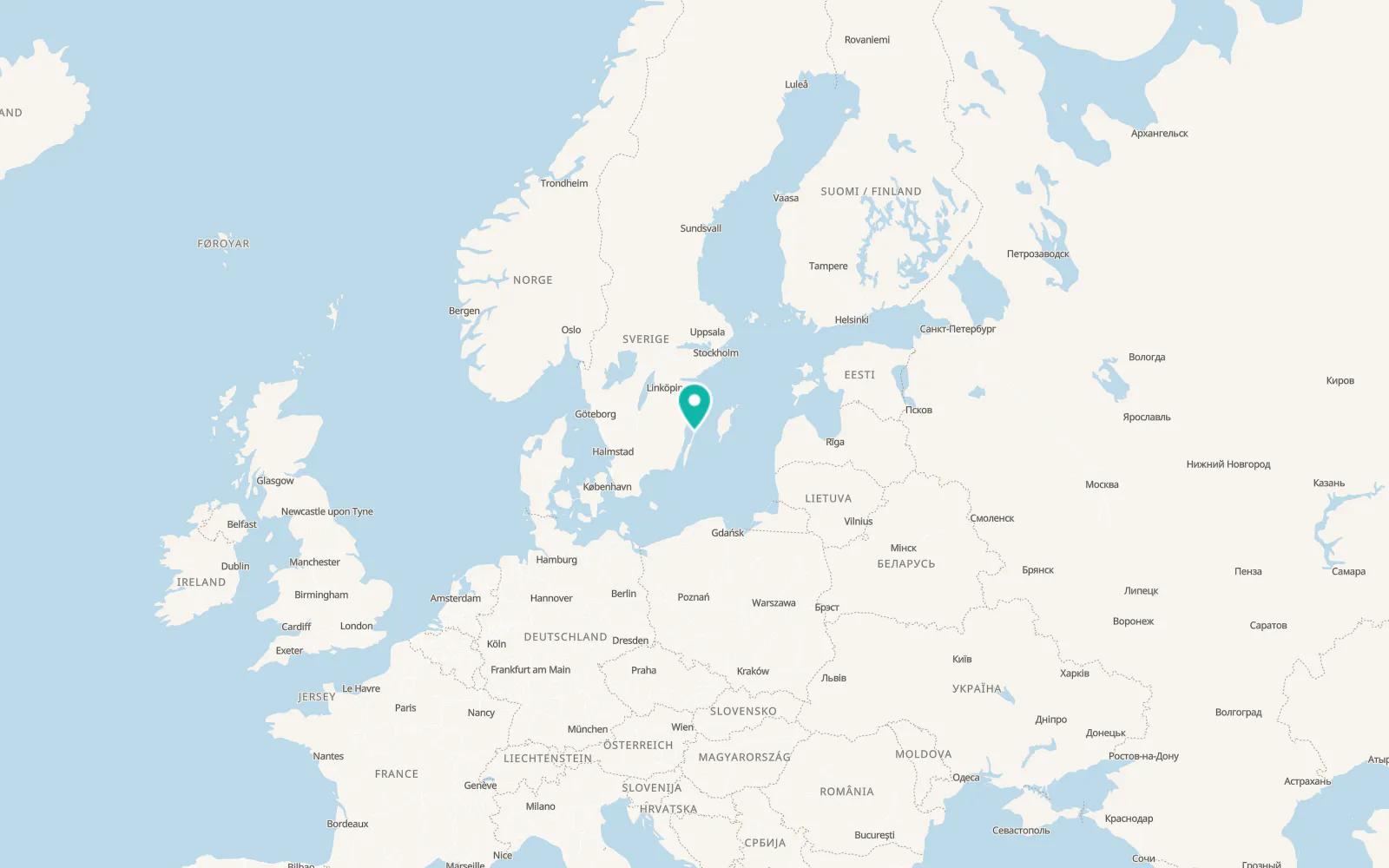 Map of Löttorp