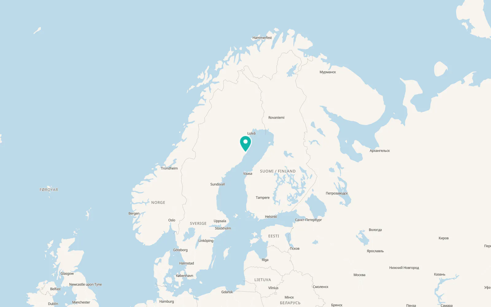 Map of Lövånger