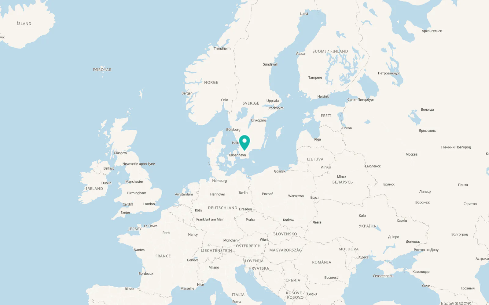 Map of Ludvigsborg