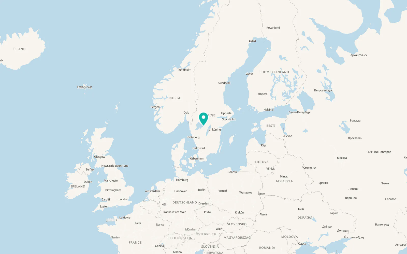 Map of Lugnås
