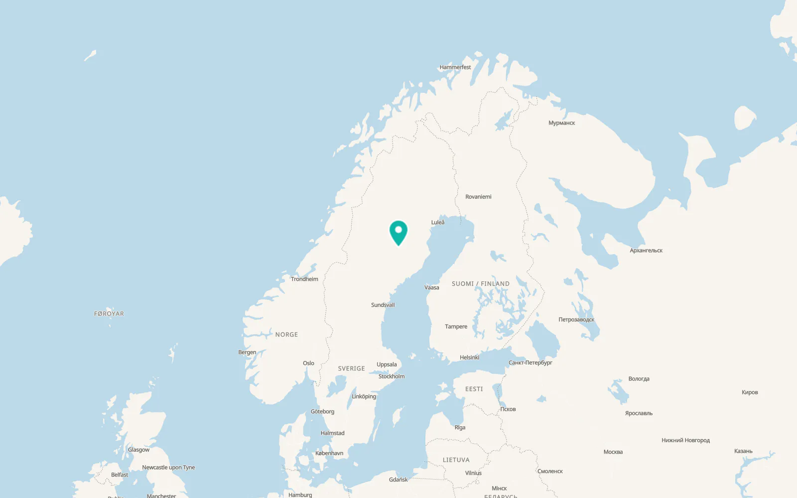 Map of Lycksele