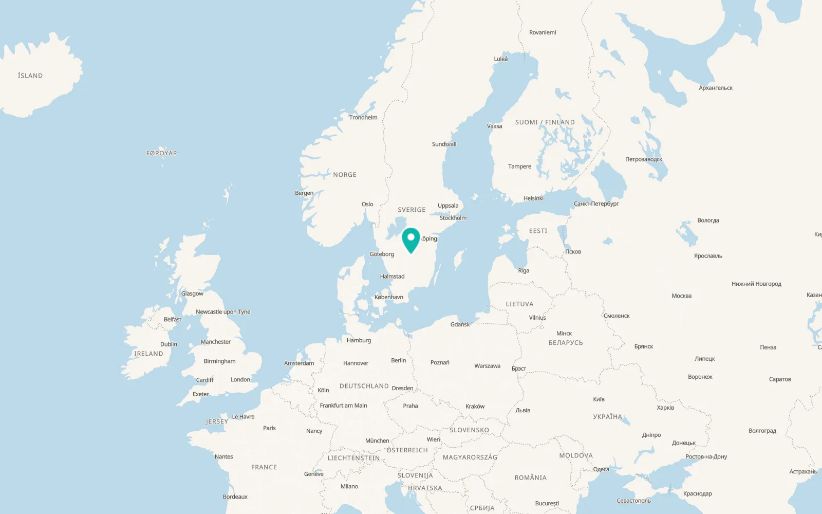 Map of Malmbäck