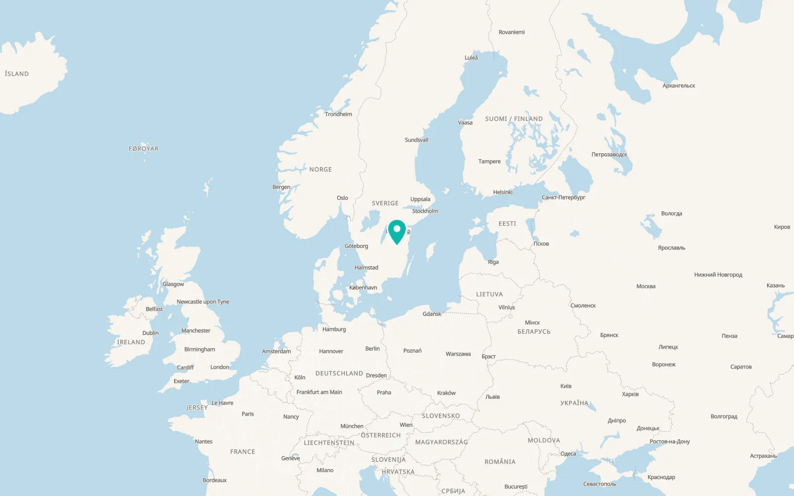 Map of Mariannelund